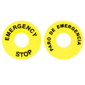 Etiqueta Paro de emergencia